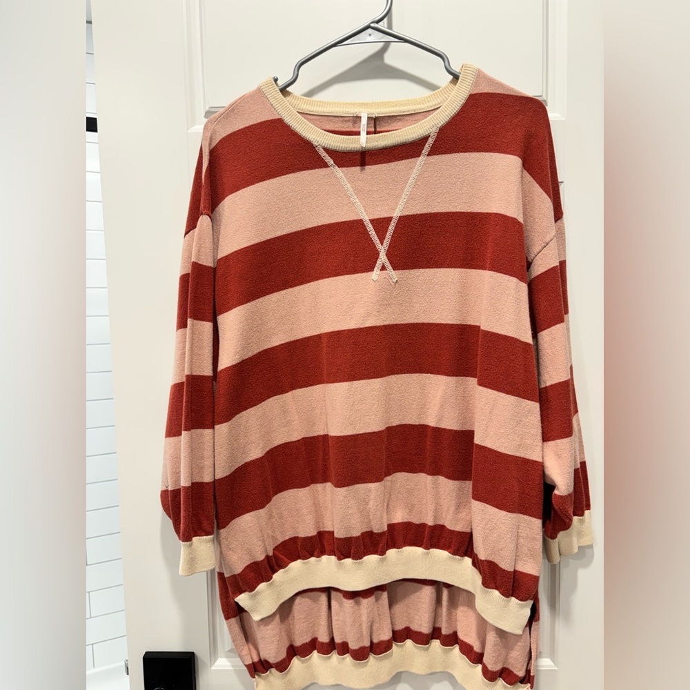 Free People high low three-quarter length sweater GUC